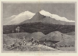 Ruwenzori, या चंद्रमा के पर्वत, मध्य अफ्रीका में, श्री एचएम स्टेनली के अभियान द्वारा खोजा गया